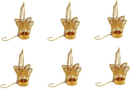 Laserbot Gold Plated Tealight Holder Set