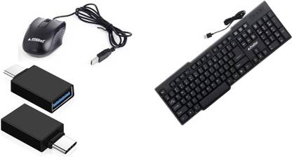PRODOT usb keyboard soft keys keyboard prod.. usb mouse usb otg connector type c tukdi Combo Set