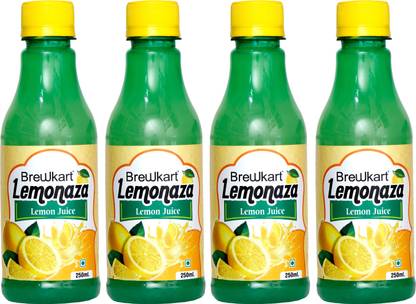 Brewkart Lemonaza Lemon Juice Concentrate Pack of 4