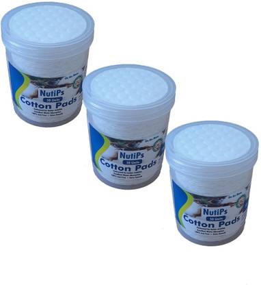 Nutips Cotton Pads 50U ( Pack of 3)