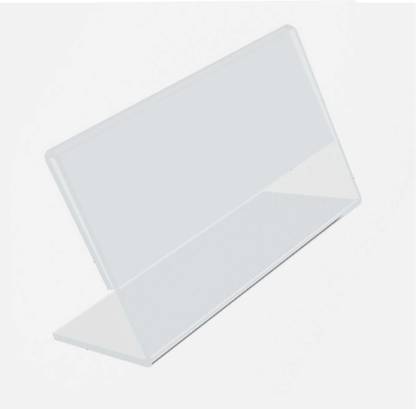 Clear Design 10 Compartments Acrylic Price Tag