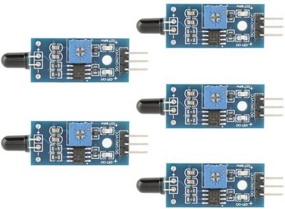 Electrobot IR Flame Sensor Module Detector for Wide Voltage LM393 Comparator Detecting Flame (5 Pcs) Educational Electronic Hobby Kit