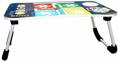 VRTREND Multipurpose Foldable with Cup Holder, Study , Bed Wood Portable Laptop Table