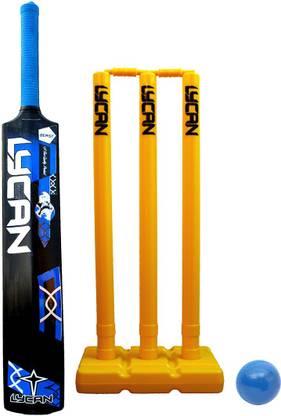 LYCAN Full size cricket bat / age 15+ , wicket set and ball Cricket Kit