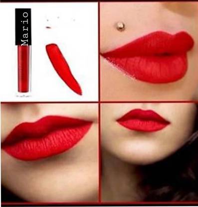 Mario Hot Love Red Matte h-u-d-aa lipstick waterprof pack of 1