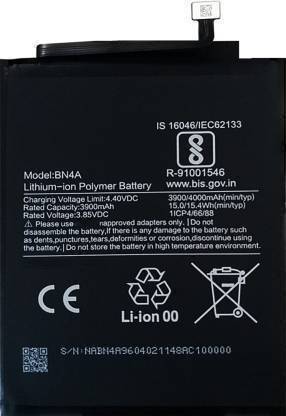 RD Traders Mobile Battery For  Xiaomi REDMI Original High Backup Compatible A Grade Redmi Note 7 / Note 7 Pro / Note 7S - 4000mAh