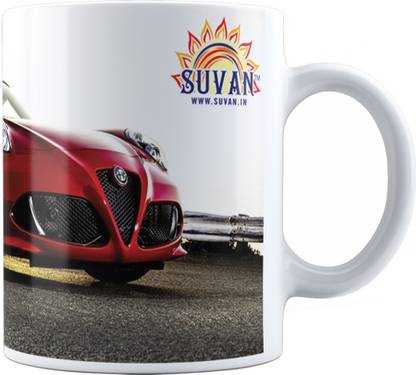 SUVAN Car Printed Coffee Ceramic SUWMCR030 Ceramic Coffee Mug