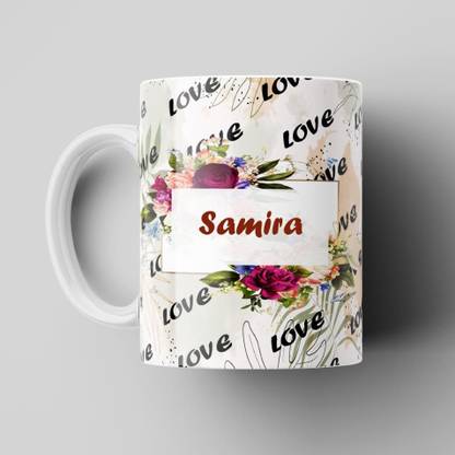 Beautum Love Samira Romantic Name Ceramic Coffee Best Gift For Loved Ones Model No:BLVNM018682 Ceramic Coffee Mug