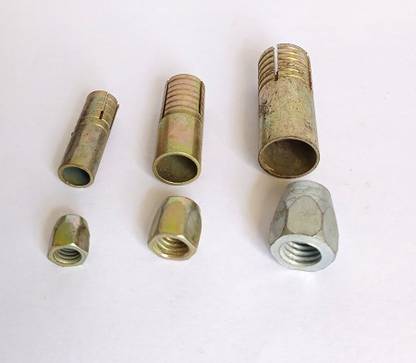 Hardware Nut & Bolt Set Pipe Nut Anchor Set Of 30 ( Mixed Size)