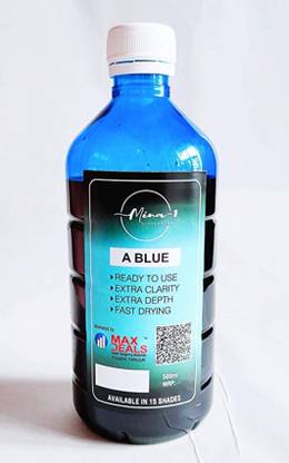 max deals Mina-1 Glass Colour Solvent Based Atlas blue 500 ml