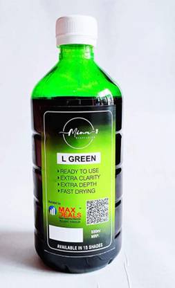 max deals Mina-1 Glass Colour Solvent Based Light Green 500 ml