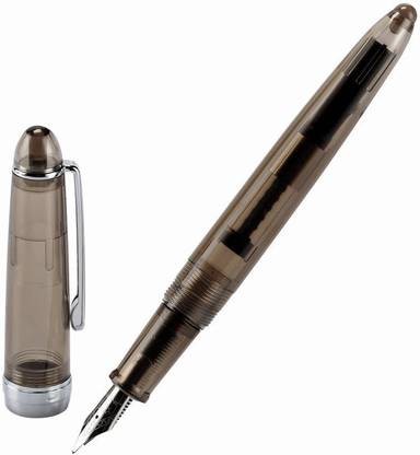 Ikshu Jinhao 992 Transparent Black Fine Nib Best Collection For Students Fountain Pen