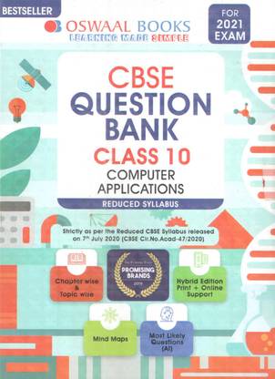 Oswaal Books Cbse Question Bank ( Class - 10 ) Computer Applications