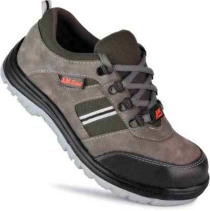 JK STEEL Steel Toe Genuine Leather Safety Shoe