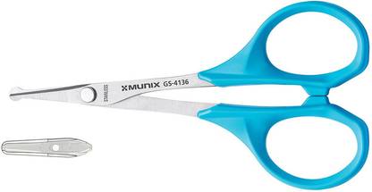 munix GS - 4136 With Cover , Pack Of 3, 91 MM Scissors (Set of 3, Multicolor) Scissors
