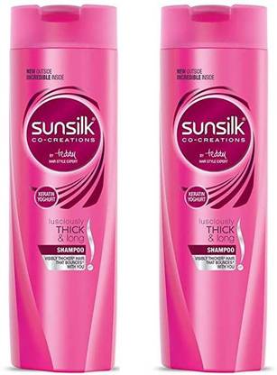 SUNSILK Keratin yogurt lusciously thick & long shampoo
