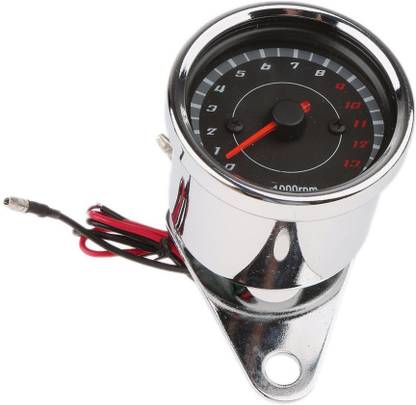Amazers Choice Tachometer Speedometer Tacho Gauge bike RPM meter Chrome Analog Speedometer