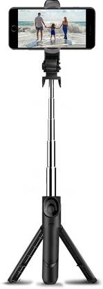 ANY KART Latest Design Selfie Stick Bluetooth with Tripod Compatible With All Smartphones Tripod