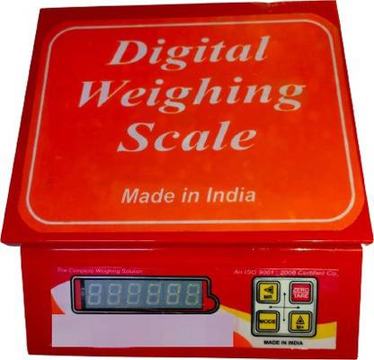 BHATNAGAR Goonj INOX-30KG TO 1GM WEIGHING SCALE WITH HIGHLY DURABLE MATERIAL INBUILD BATTERY. Weighing Scale