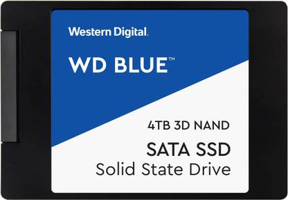 WD WD Blue 4 TB Desktop Blue SATA III Internal Solid State Drive (SSD) (WDS400T2B0A)