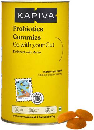Kapiva Probiotics with Amla Gummies – 60 Gummies