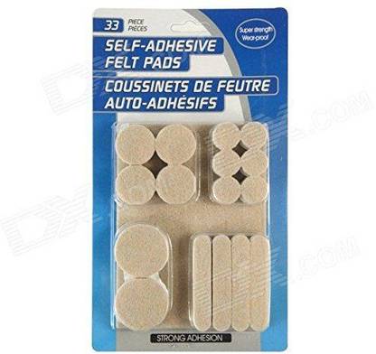 Jhanvi PCS Mix Size and Shape Self Adhesive Felt Material Pads for Furniture Floor Scratch Protection Guards_pack of 96 Adhesive