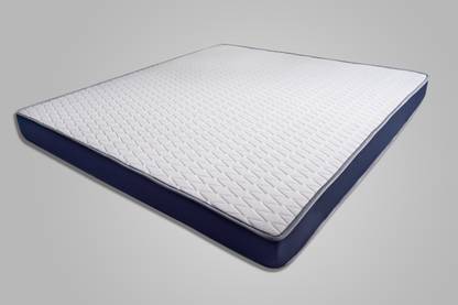 Mattresseswala 100 % Natural Rubber Latex 6 inch Queen High Resilience (HR) Foam Mattress