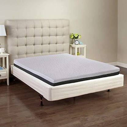 Restolex Resto Signature Premium Memory Foam Mattress 6 inches King Size - (78 x 72 x 7) Color : White and Black 7 inch King Latex Foam Mattress