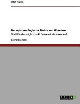 Der epistemologische Status von Wundern