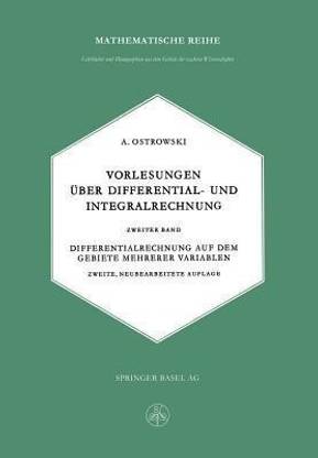 Vorlesungen ueber Differential- und Integralrechnung
