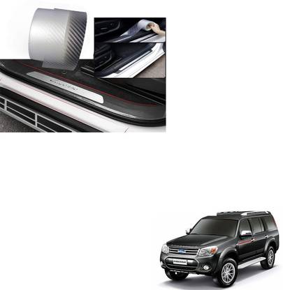 SEMAPHORE Anti-Scratch Anti-Collision Adhesive Car Door Edge Guard Protector Strip Scuff Plate Protectors Carbon Clear Tape 5 cm Width x 5 Meter Length for Ford Endeavour Car Pet Door Protector