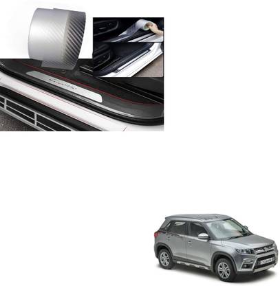SEMAPHORE Anti-Scratch Anti-Collision Adhesive Car Door Edge Guard Protector Strip Scuff Plate Protectors Carbon Clear Tape 5 cm Width x 5 Meter Length for Maruti Vitara Brezza Car Pet Door Protector