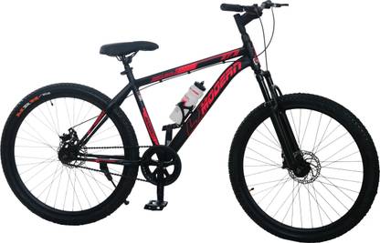 MODERN LX 27.5T Mountain Steel Bike/Cycle Front Suspension (Matte Black-Red) 27.5 T (inch) Mountain Cycle
