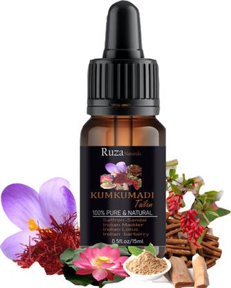 RUZA Kumkumadi Tailam For Face|Saffron|Sandal|Manjistha |Kumkumadi Oil -15ML