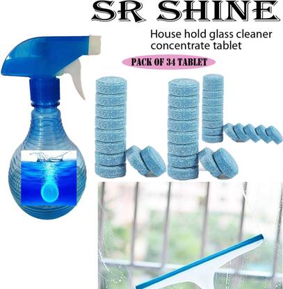 S R SHINE SR# 34 GCT GLASS CLEANER TABLET
