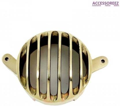 ACCESSOREEZ Golden Tail Light Grill For Royal Enfield Bullet Electra Twinspark Rearlight Frame Support