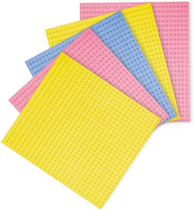whinsy Super Absorbent Sponge wipes Scrub Pad Wet Sponge Cleaning Cloth