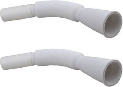 BATHONIC WPSD-43 - Flexible PVC Waste Drain Pipe for Wash Basin & Sink - 2 piece Hose Pipe Hose Pipe