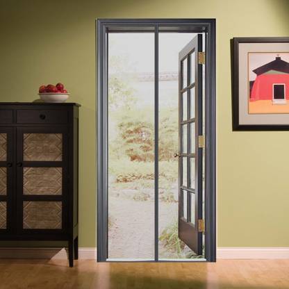 Lifekrafts Door Mosquito Net Screen 180cm Height x 100cm Width - Grey Colour Insect Net