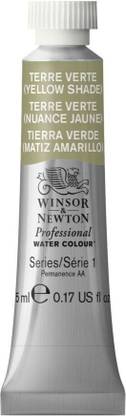 Winsor & Newton Professional Water Colour - Tube of 5 ML - Terre Verte (Yellow Shade) (638)