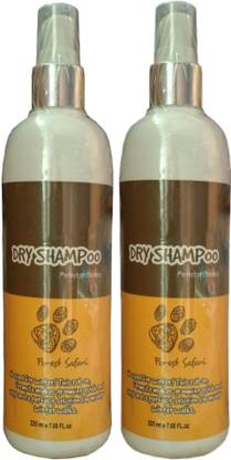 Pet Needs Forest Safari Dog Dry Shampoo-225ml-Pack of 2 Allergy Relief Mild Dog Shampoo