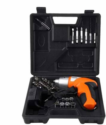 PAVITYAKSH Cordless Drill Machine/Driver with Multi-Torque Clutch, Keyless & 50 Kitbox Cordless Drill and Rechargeable Screw Driver Cordless Drill