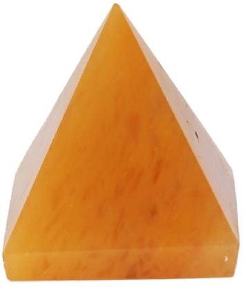 Aurra Stores Yellow Aventurine Pyramid (1.5 inches)3 peices with Certified lab Report Decorative Showpiece  -  1.5 cm
