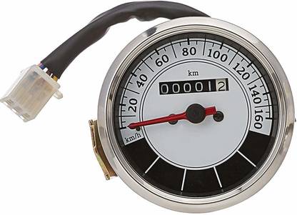 ALLEXTREME Analog Speedometer Odometer Gauge for Bullet Classic 350cc (0-160 km/h) Analog Speedometer