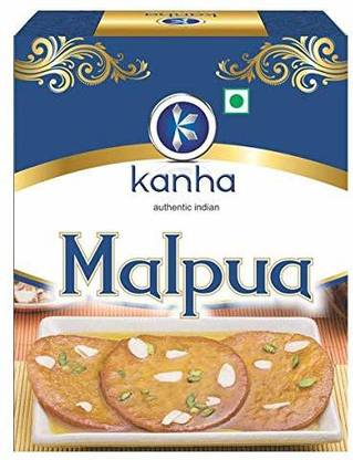 Kanha Malpua Sweet -Malpua Sweet - (Size: 1 Kg) (Pack of 2) (Pack of 2) Tin