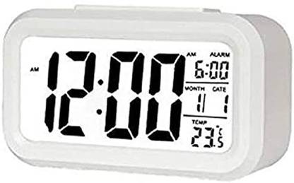 wazdorf Digital White Clock