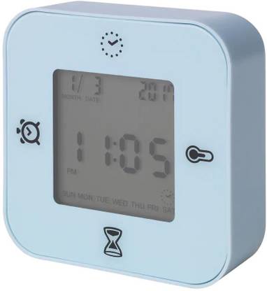 IKEA Digital Light Blue Clock
