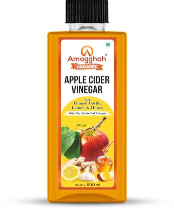 amogghah Apple Cider Vinegar with Ginger, Garlic, Lemon and Honey - 500 ml Vinegar