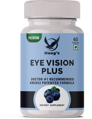 Hoag's Vision Plus Complete Eye Care Solution With Lutein, Zeaxanthin, Bilberry