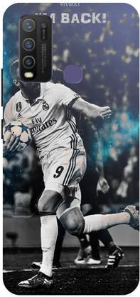 Zaplab Back Cover for Vivo Y30, Vivo 1938 Karim Benzema Football Printed Back Cover